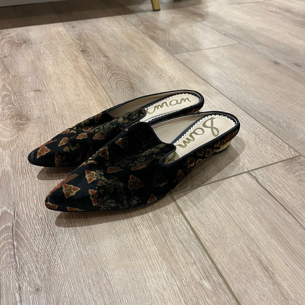 Sam Edelman Elegant Black and Brown Women's Mules